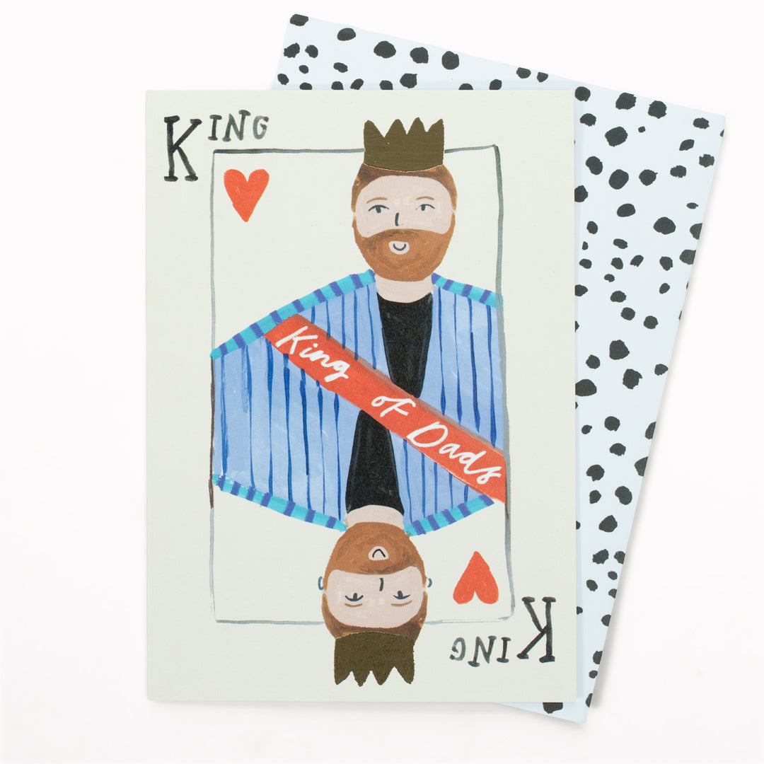 Cute and fun Father's Day Card by Eleanor Bowmer, finished with a gold foil detail.