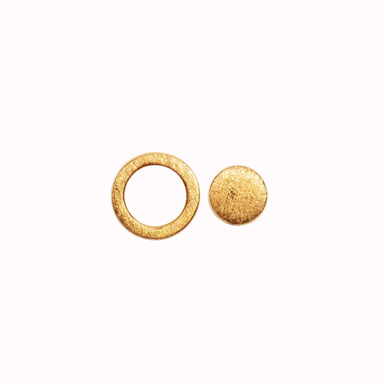 Family Round | Stud Earrings | Sterling Silver or Gold Plated