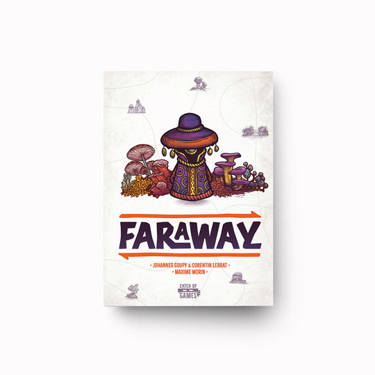 Faraway Card Game  | Welcome to Alula, a mysterious continent with ever-changing geography, shaped after the rhythm of the seasons. Beyond the Sea of Mists lies the mysterious continent of Alula. Roam across the land in search of its secrets, meet its inhabitants and list its wonders in order to gain more fame than your opponents.