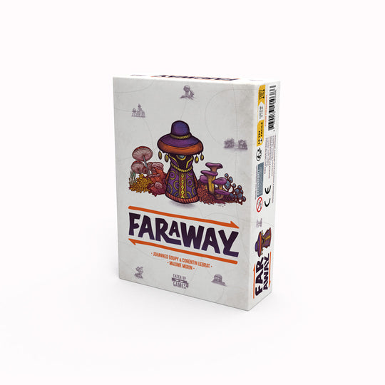 Faraway Card Game  | Welcome to Alula, a mysterious continent with ever-changing geography, shaped after the rhythm of the seasons. Beyond the Sea of Mists lies the mysterious continent of Alula. Roam across the land in search of its secrets, meet its inhabitants and list its wonders in order to gain more fame than your opponents.