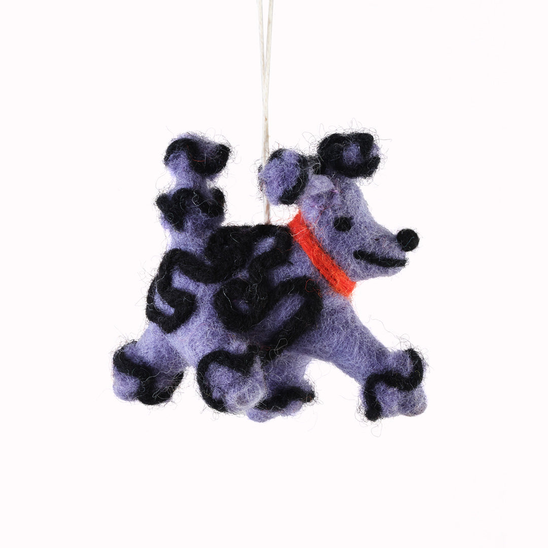 Fleur is a very proud poodle! She is a playful felted Christmas tree decoration designed by Cari Vander Yacht.