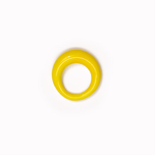 Flora | Handblown Glass Ring | Yellow