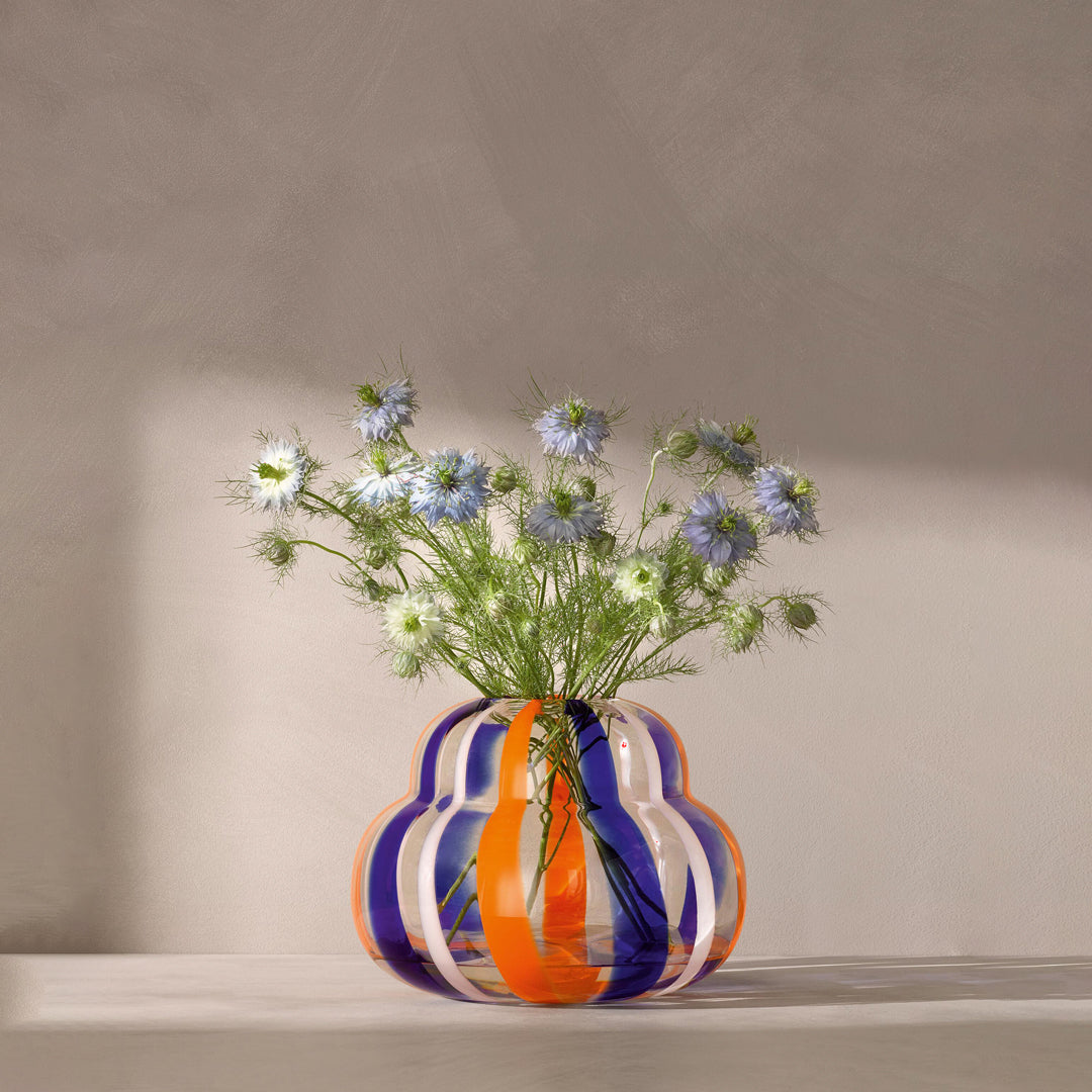Hand Painted Colourful and Striking Decorative Glass Vase

Part of the LSA International Folk Collection