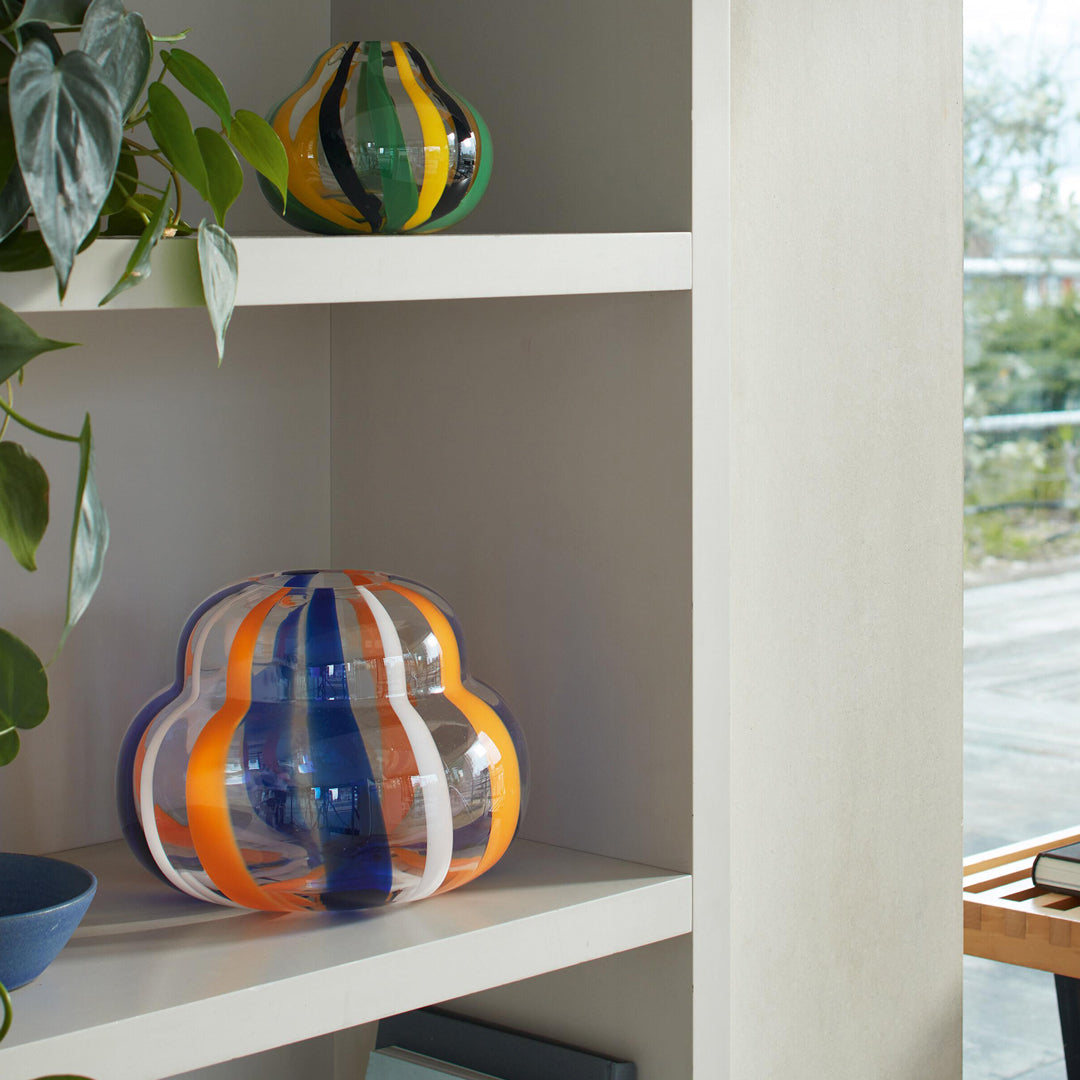 Hand Painted Colourful and Striking Decorative Glass Vase

Part of the LSA International Folk Collection