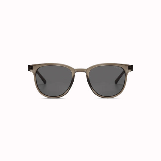 Classic sunglasses with a contemporary browline? Try the Francis. Flattering for women and strong on men, the Francis delivers designer fashion in signature Komono style.   In a gorgeous smoky musk with solid smoke lenses, these glasses are cool, chic and timeless. 
