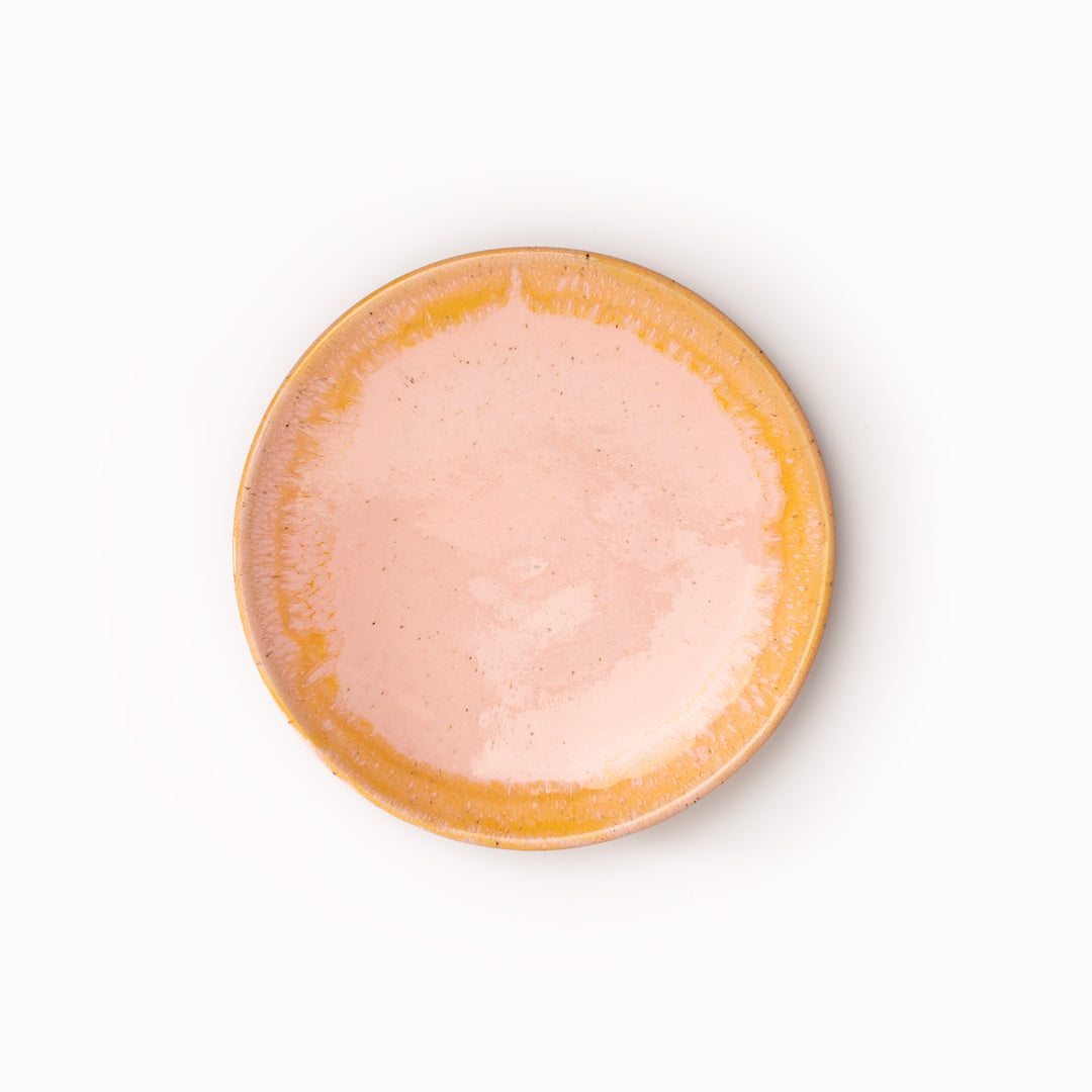 The Fruit Jelly Moon Plate from Studio Arhoj is hand thrown and hand glazed in Copenhagen and is a stylised Nordic / Japanese mash up forming part of Arhoj's Edo Series. The Moon Plates are celebrated for their thick, textured, earthy and colourful glazes.