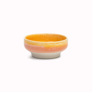 This Dip Dish has a wide flat foot keeping it sturdy on a flat surface. This makes it versatile and perfect for holding a generous portion of your favourite condiments