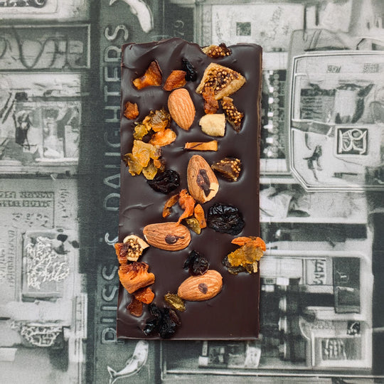 Dried Fruits / Russ+Daughters | 74% Dark Chocolate Bar | 60g