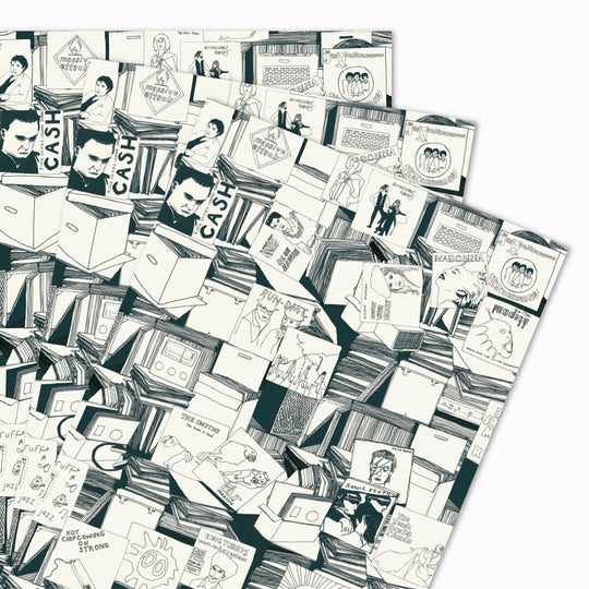 Vinyl | Illustrative Gift Wrap Sheet