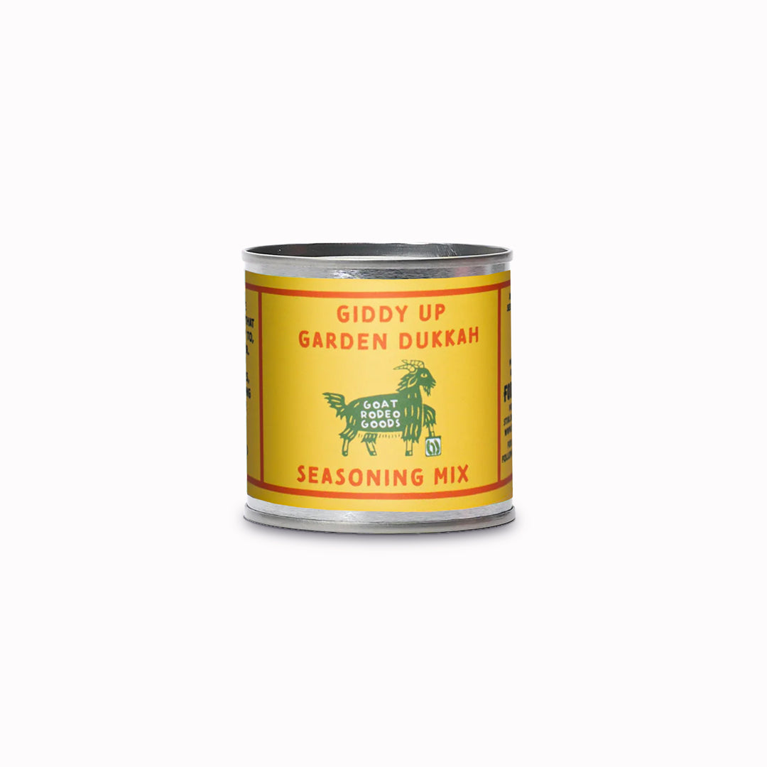 Delightful Middle Eastern-inspired spice and nut blend. Handcrafted with coriander seeds, cumin seeds, fennel seeds, walnuts, sea salt, dried greens, dried mint, and seasonal dried flowers, this versatile mix adds a burst of flavour to any dish.