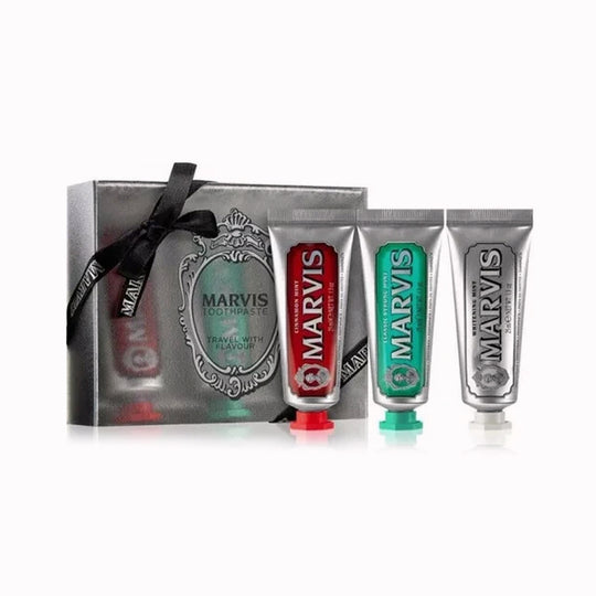 Presented in a sleek, collectible box, the set captures Marvis’s signature mix of style, performance and imagination – making daily oral care a pleasure anywhere in the world.