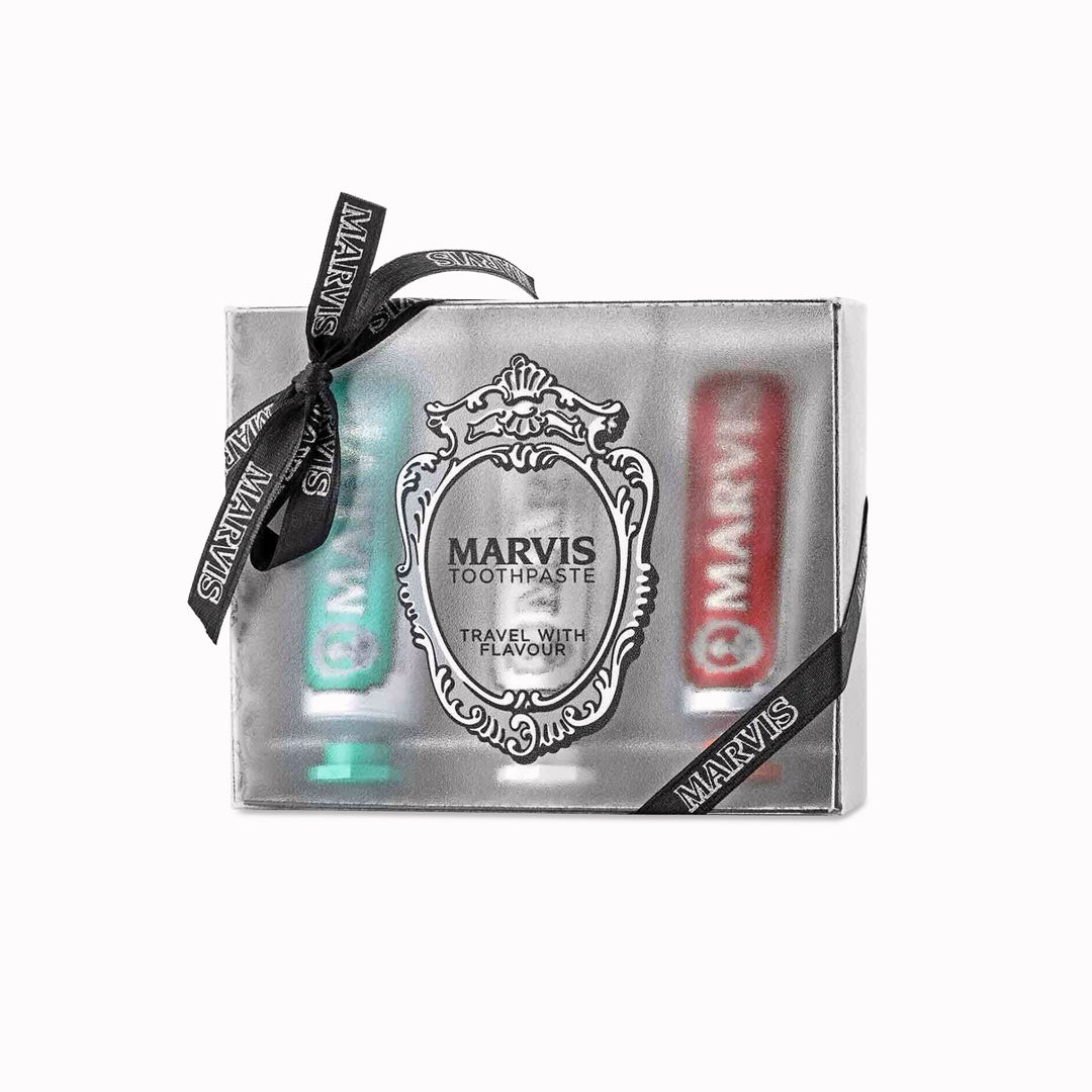 Presented in a sleek, collectible box, the set captures Marvis’s signature mix of style, performance and imagination – making daily oral care a pleasure anywhere in the world.