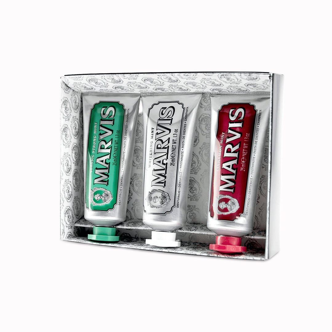 Presented in a sleek, collectible box, the set captures Marvis’s signature mix of style, performance and imagination – making daily oral care a pleasure anywhere in the world.