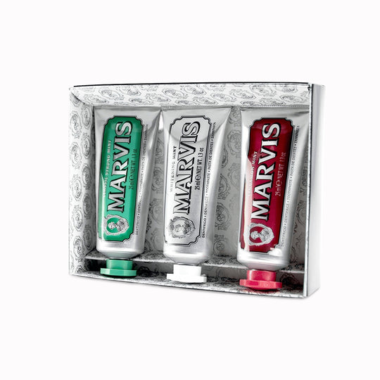 Presented in a sleek, collectible box, the set captures Marvis’s signature mix of style, performance and imagination – making daily oral care a pleasure anywhere in the world.