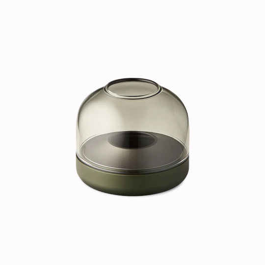 Glow 8 range of LED candle holders in green from Kooduu allows you to create the ambience of a lit candle but without the worry of a naked flame.