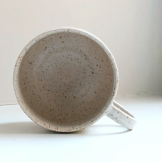 The Granite Stone Mion Mug is a large thick glazed stoneware mug, ideal for hot chocolate, soup, long lattes or anyone that likes a BIG cuppa in the morning.