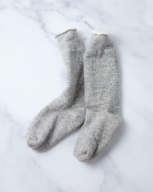 Double Face Crew Socks | Gray