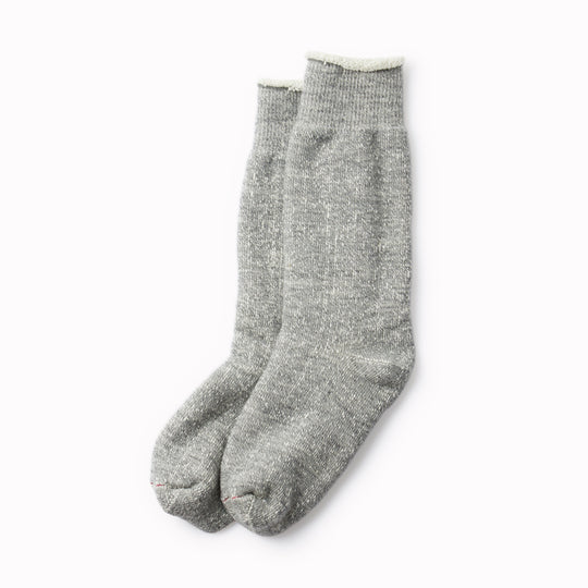 Double Face Crew Socks | Gray