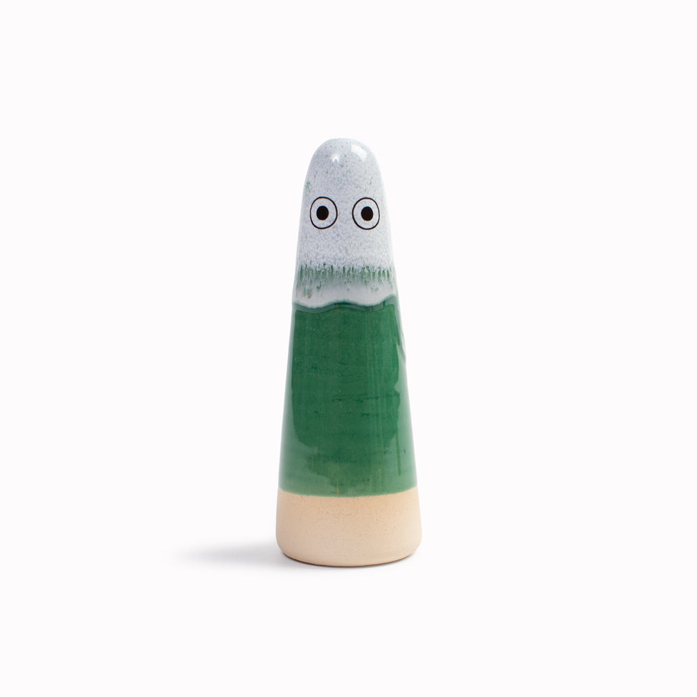 Meet the iconic hand glazed, ceramic Ghost - a personality laden decorative object from Studio Arhoj Like much of Anders Arhoj's creations, these are inspired by Japanese ceramics but with a Scandinavian twist