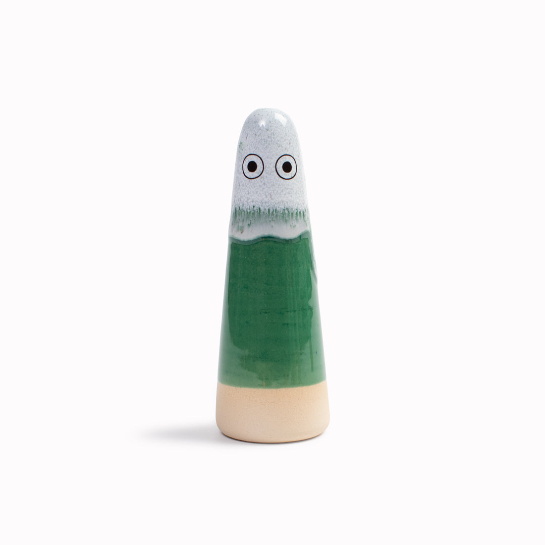 Meet the iconic hand glazed, ceramic Ghost - a personality laden decorative object from Studio Arhoj Like much of Anders Arhoj's creations, these are inspired by Japanese ceramics but with a Scandinavian twist