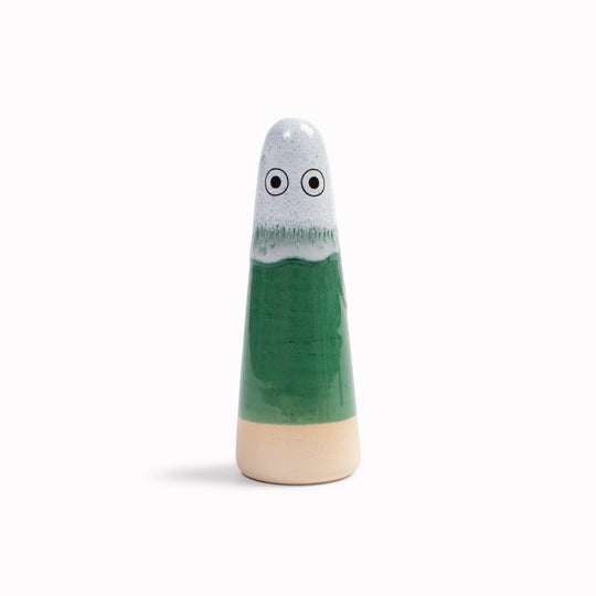 Meet the iconic hand glazed, ceramic Ghost - a personality laden decorative object from Studio Arhoj Like much of Anders Arhoj's creations, these are inspired by Japanese ceramics but with a Scandinavian twist