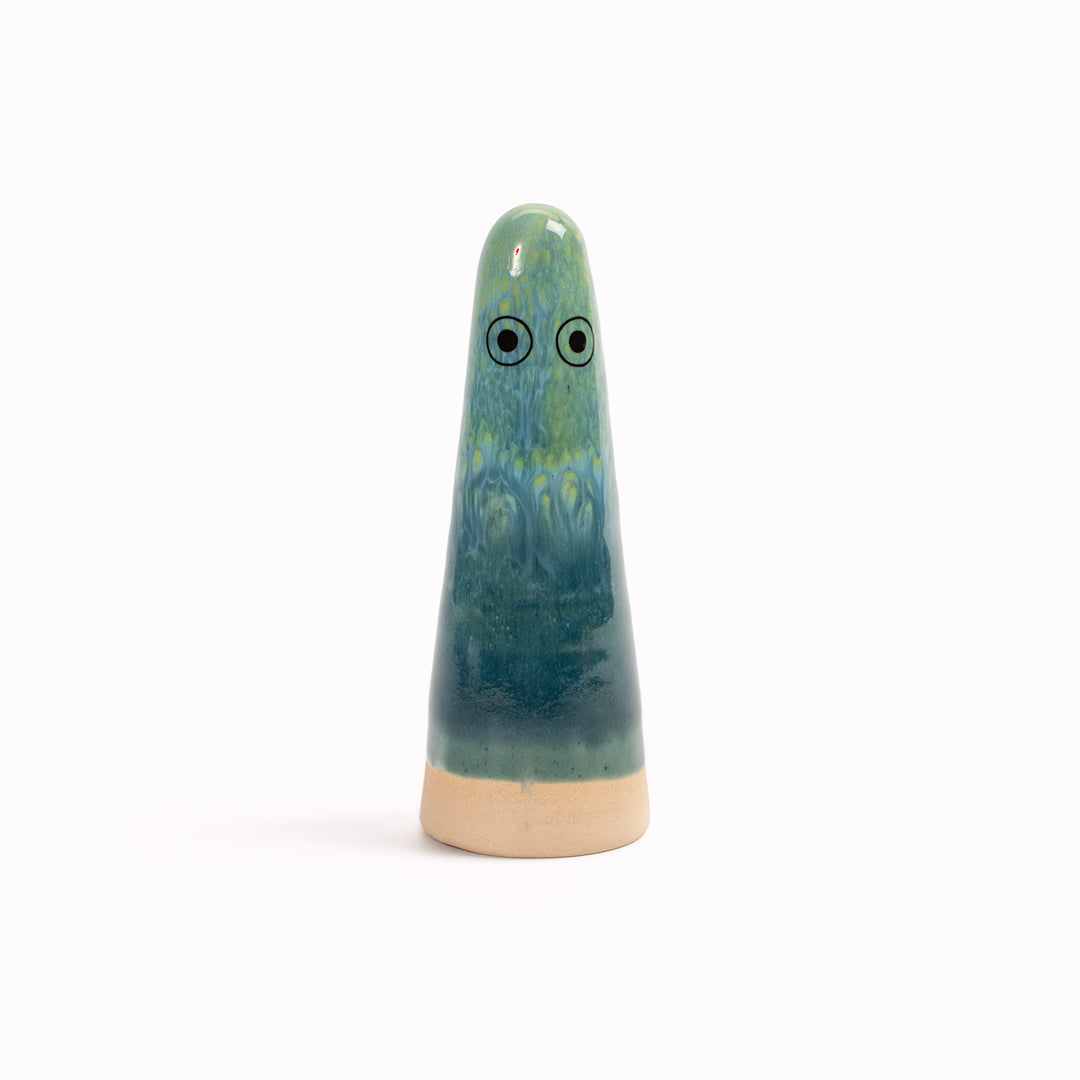 Ghost | Ceramic Figurine | Green Hues
