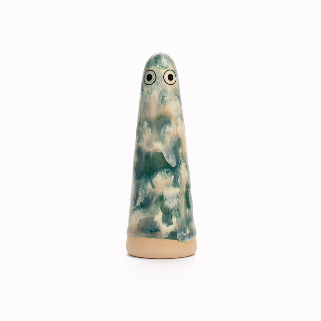 Ghost | Ceramic Figurine | Green Hues