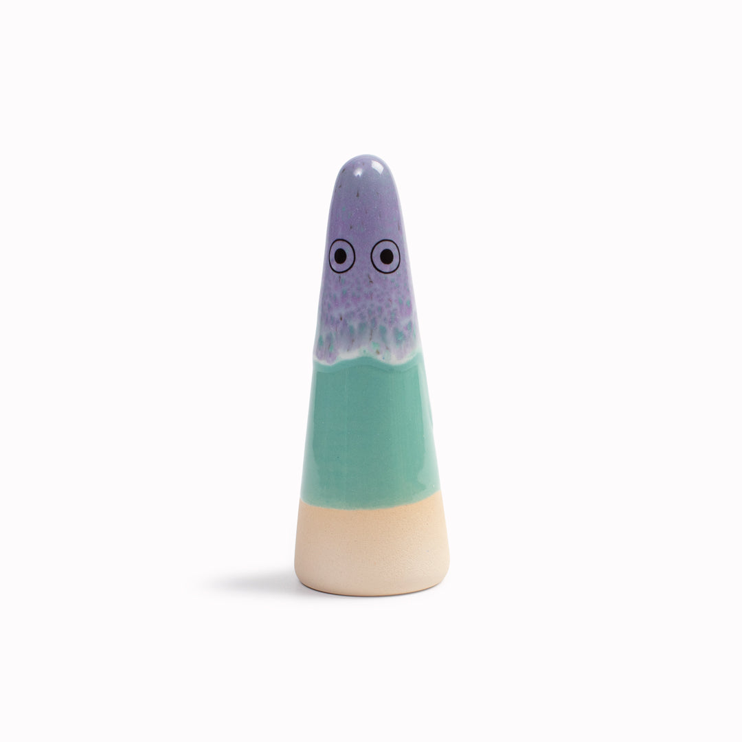 Meet the iconic hand glazed, ceramic Ghost - a personality laden decorative object from Studio Arhoj Like much of Anders Arhoj's creations, these are inspired by Japanese ceramics but with a Scandinavian twist