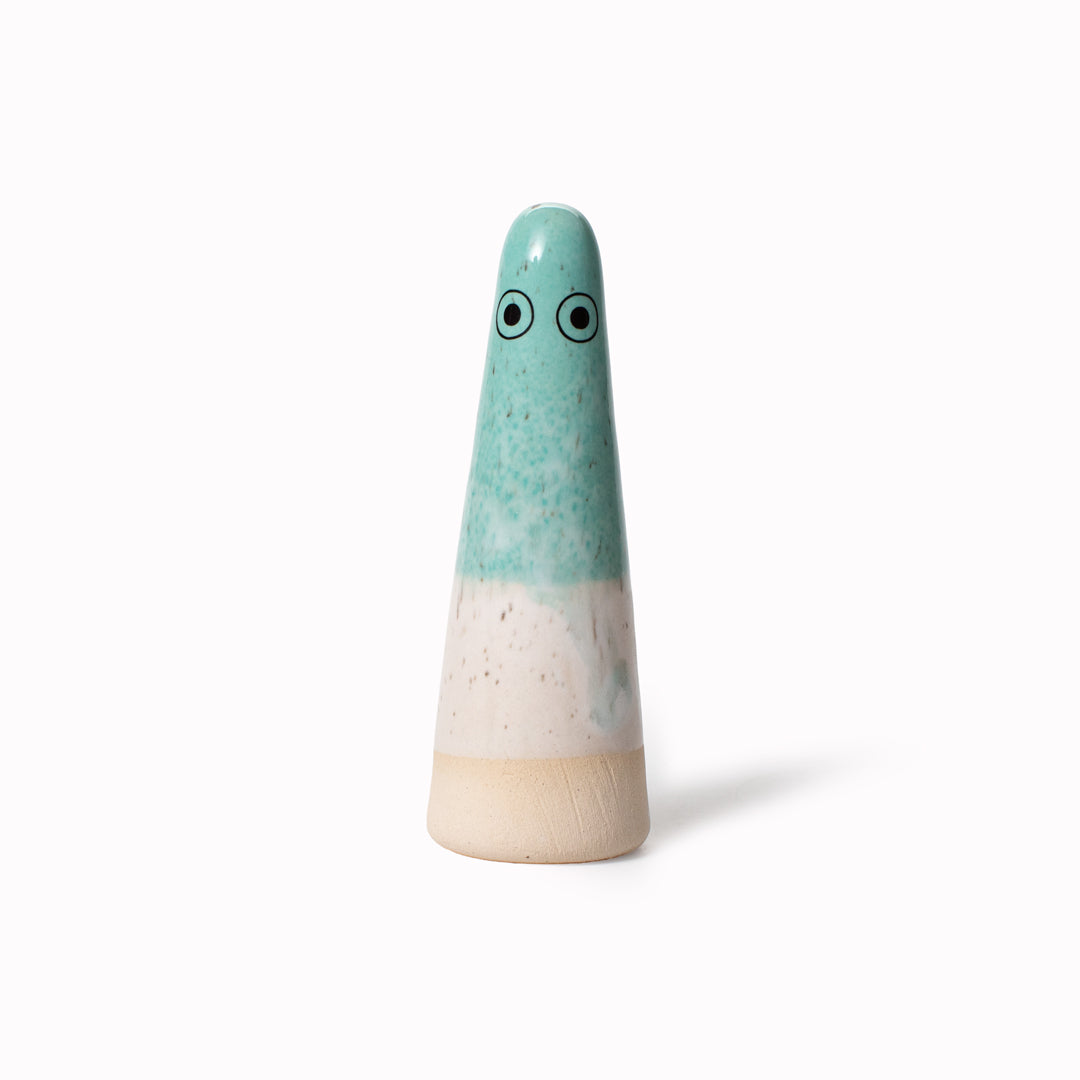 Ghost | Ceramic Figurine | Green Hues