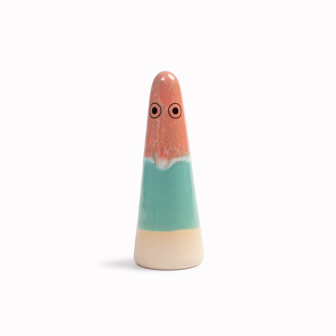 Meet the iconic hand glazed, ceramic Ghost - a personality laden decorative object from Studio Arhoj Like much of Anders Arhoj's creations, these are inspired by Japanese ceramics but with a Scandinavian twist