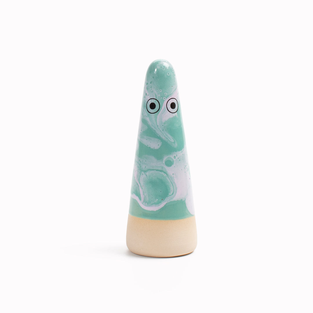 Ghost | Ceramic Figurine | Green Hues