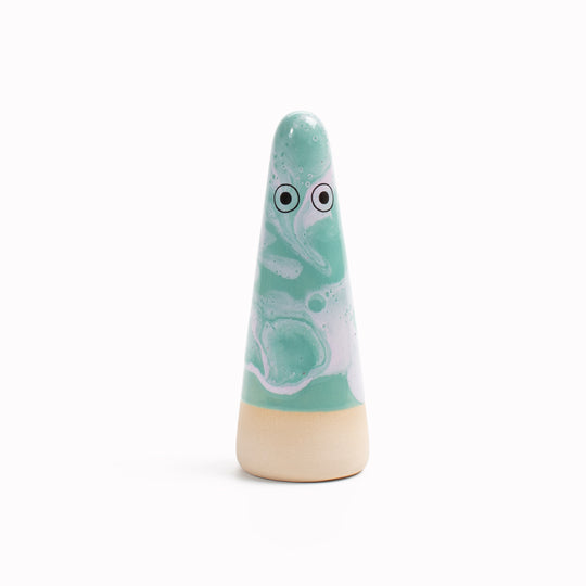 Ghost | Ceramic Figurine | Green Hues