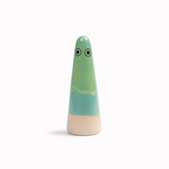 Meet the iconic hand glazed, ceramic Ghost - a personality laden decorative object from Studio Arhoj Like much of Anders Arhoj's creations, these are inspired by Japanese ceramics but with a Scandinavian twist