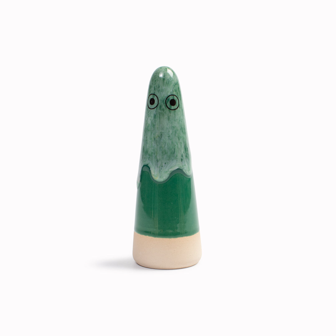 Meet the iconic hand glazed, ceramic Ghost - a personality laden decorative object from Studio Arhoj Like much of Anders Arhoj's creations, these are inspired by Japanese ceramics but with a Scandinavian twist