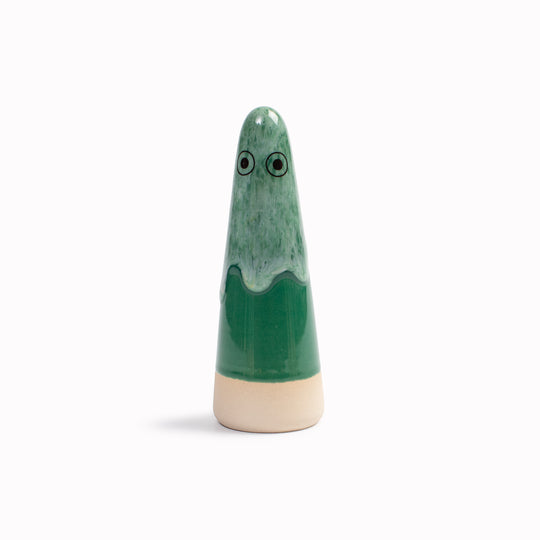 Meet the iconic hand glazed, ceramic Ghost - a personality laden decorative object from Studio Arhoj Like much of Anders Arhoj's creations, these are inspired by Japanese ceramics but with a Scandinavian twist