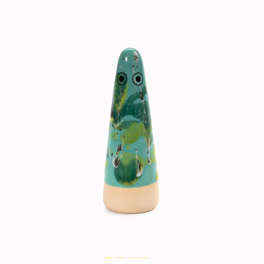 Ghost | Ceramic Figurine | Green Hues