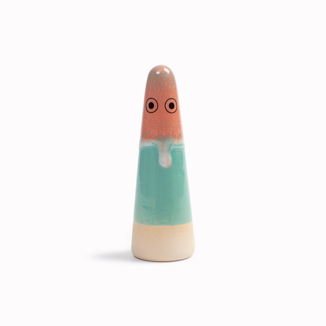 Meet the iconic hand glazed, ceramic Ghost - a personality laden decorative object from Studio Arhoj Like much of Anders Arhoj's creations, these are inspired by Japanese ceramics but with a Scandinavian twist