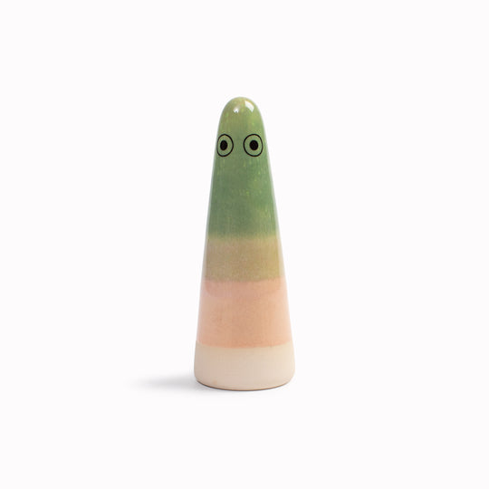 Meet the iconic hand glazed, ceramic Ghost - a personality laden decorative object from Studio Arhoj Like much of Anders Arhoj's creations, these are inspired by Japanese ceramics but with a Scandinavian twist