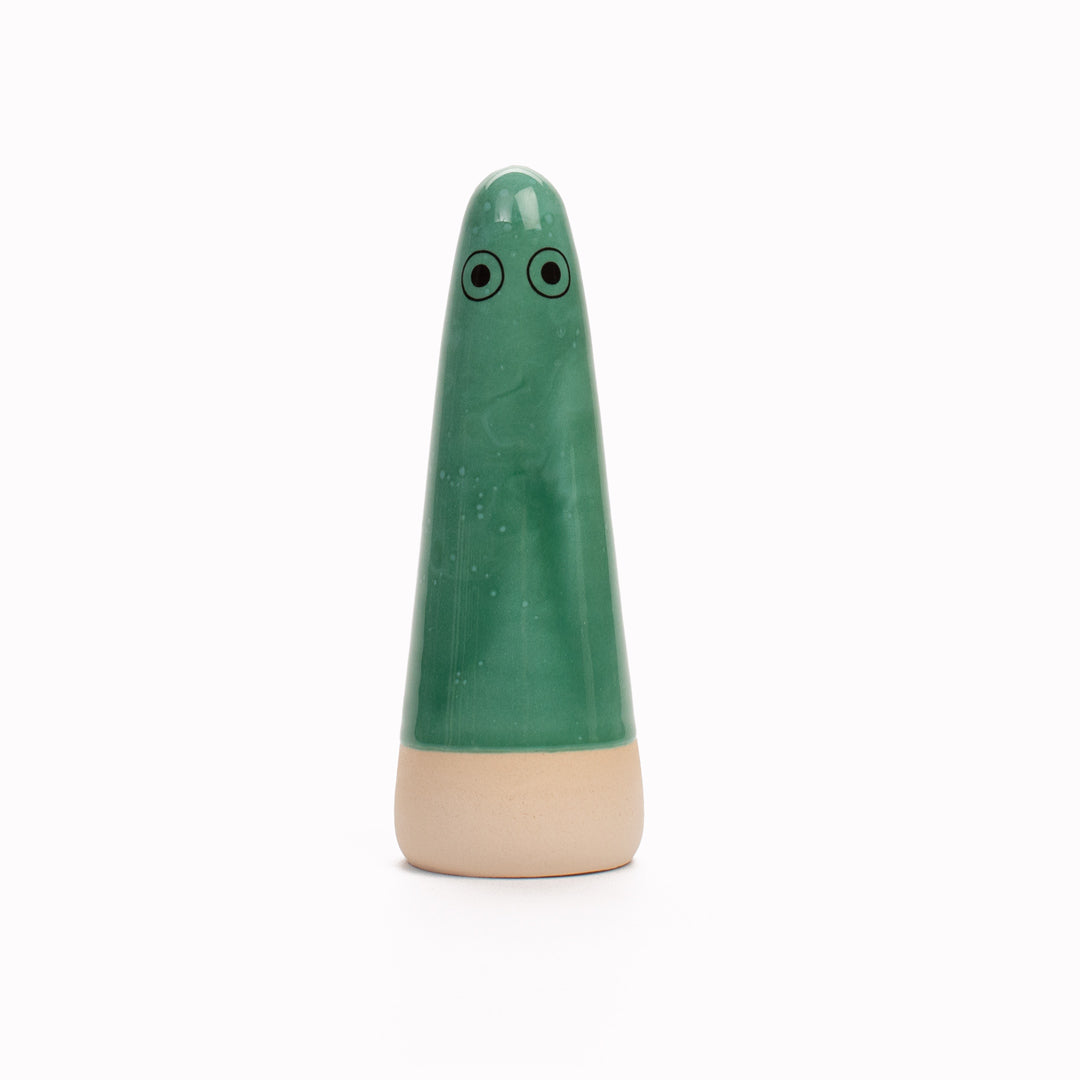 Ghost | Ceramic Figurine | Green Hues