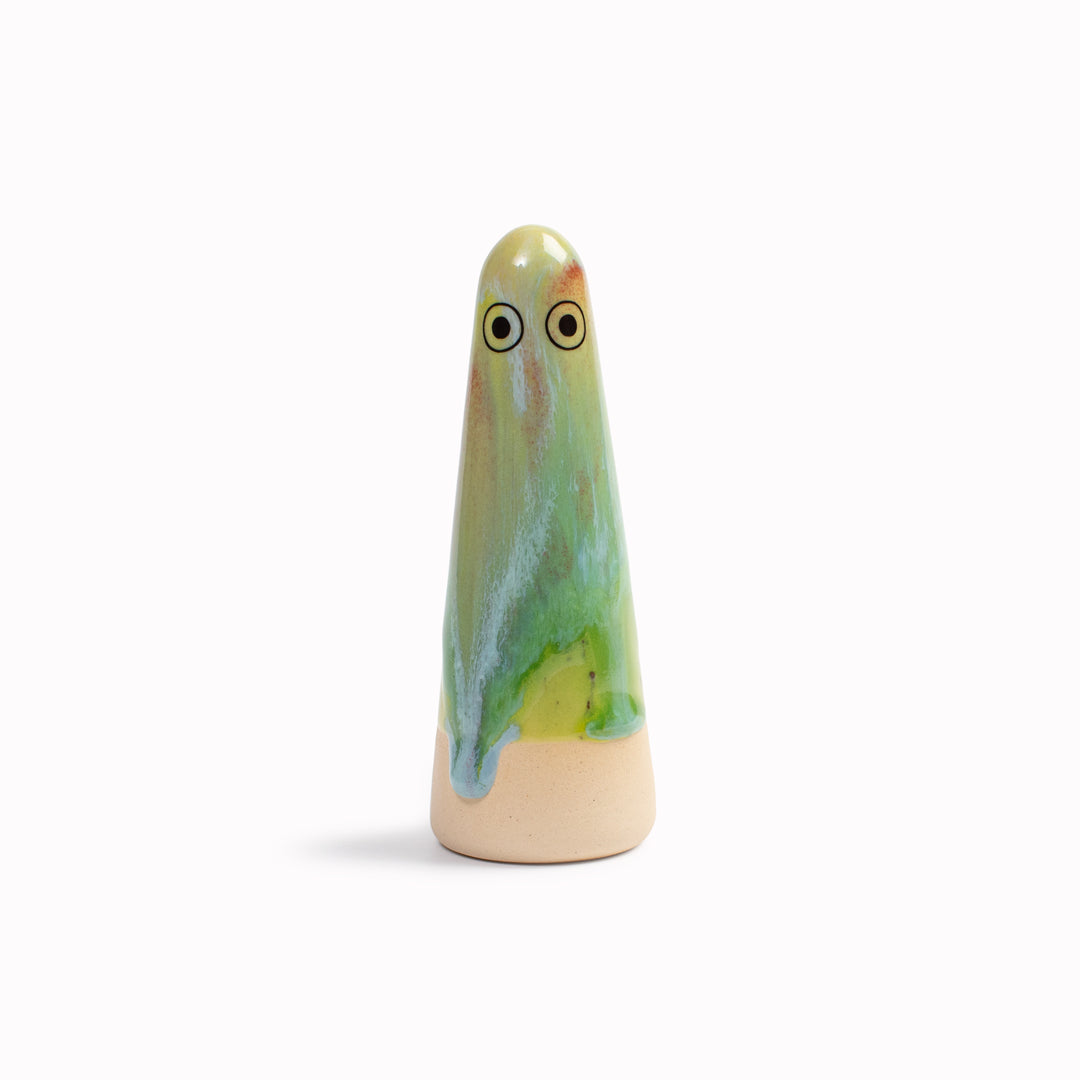 Meet the iconic hand glazed, ceramic Ghost - a personality laden decorative object from Studio Arhoj Like much of Anders Arhoj's creations, these are inspired by Japanese ceramics but with a Scandinavian twist