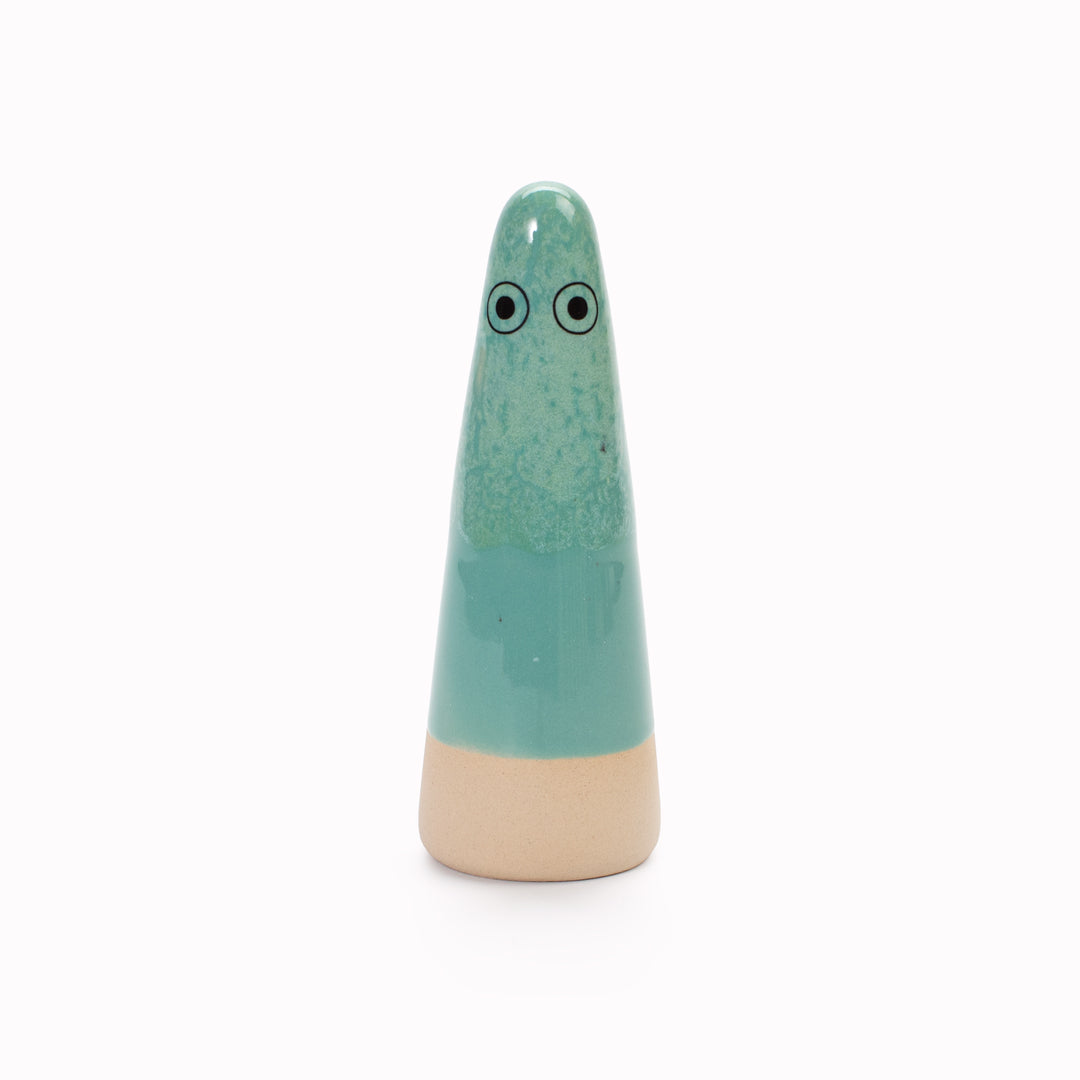 Ghost | Ceramic Figurine | Green Hues
