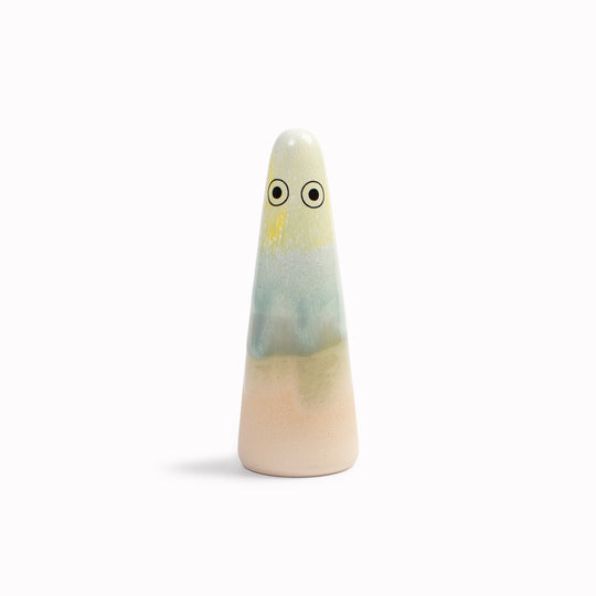 Meet the iconic hand glazed, ceramic Ghost - a personality laden decorative object from Studio Arhoj Like much of Anders Arhoj's creations, these are inspired by Japanese ceramics but with a Scandinavian twist