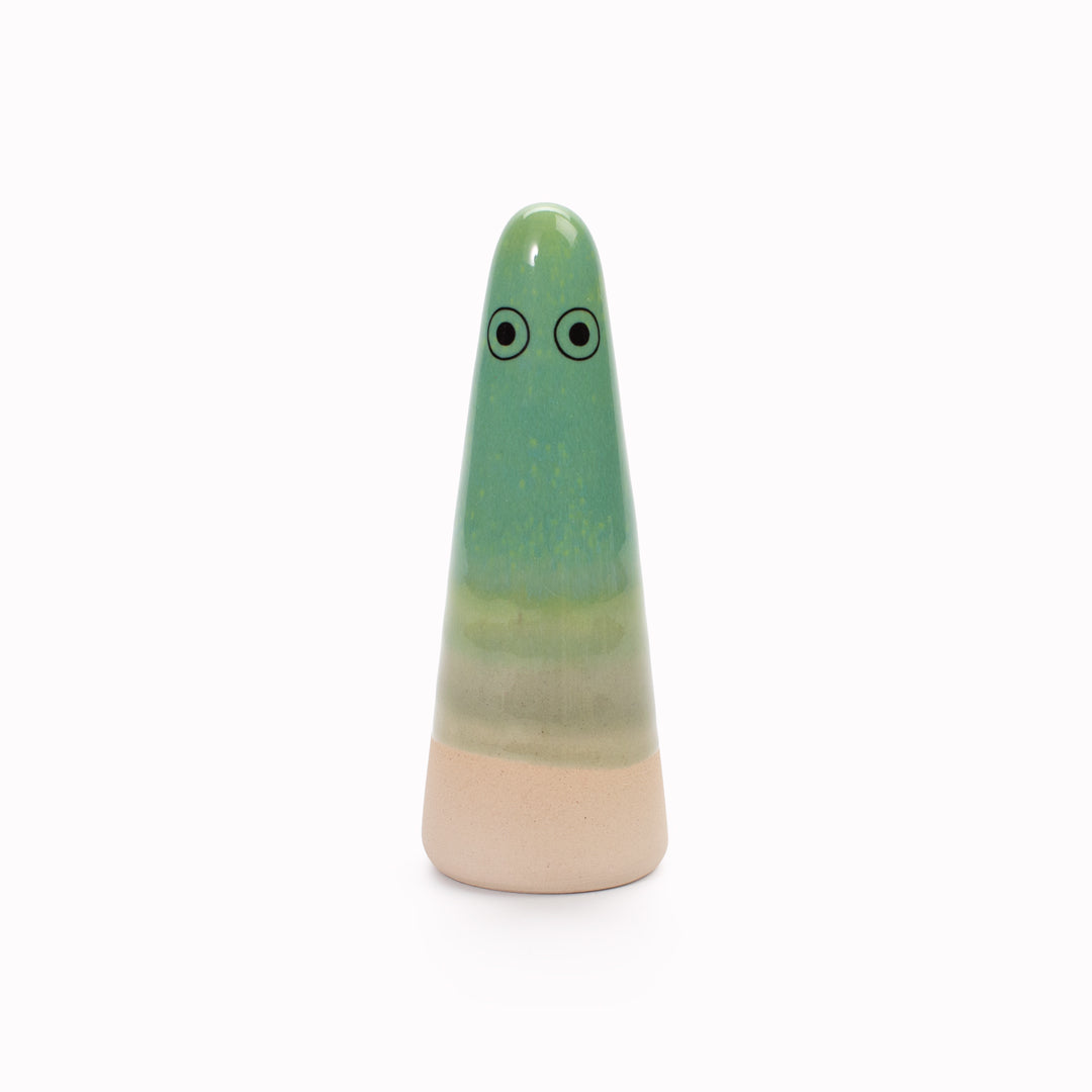 Ghost | Ceramic Figurine | Green Hues