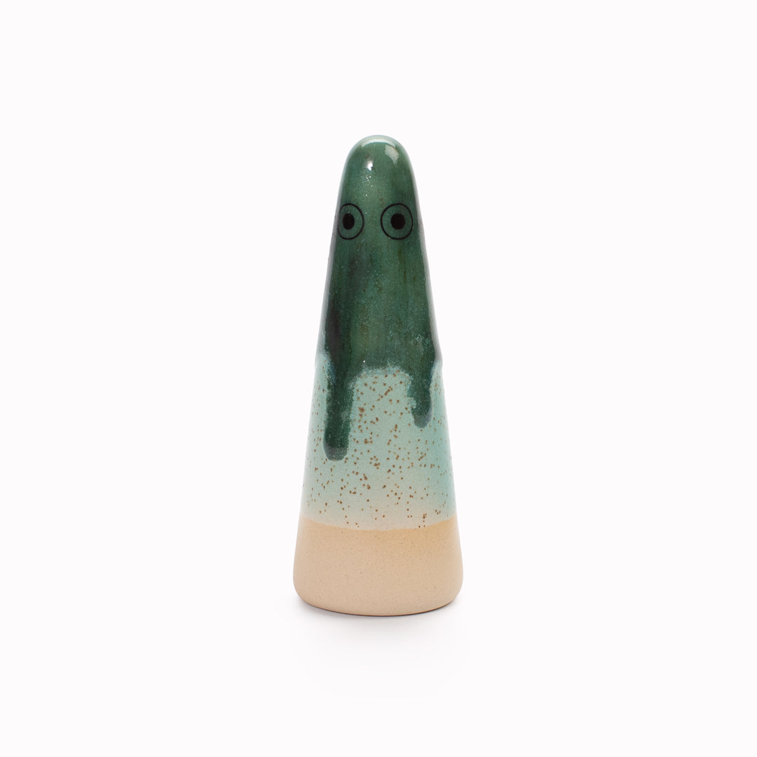 Ghost | Ceramic Figurine | Green Hues