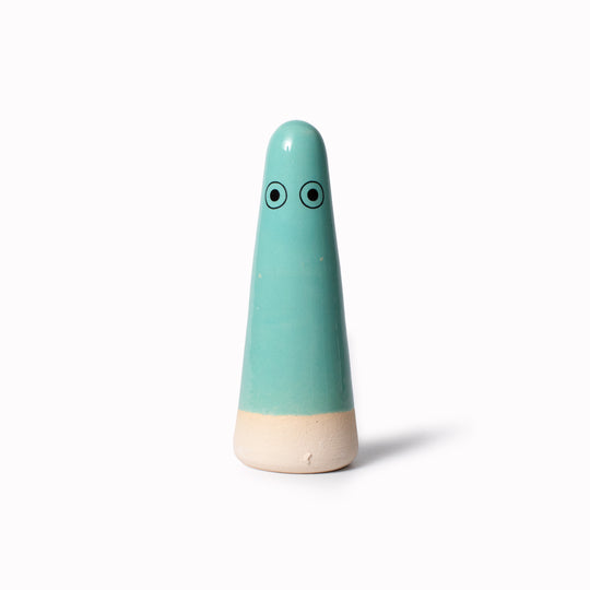 Ghost | Ceramic Figurine | Green Hues