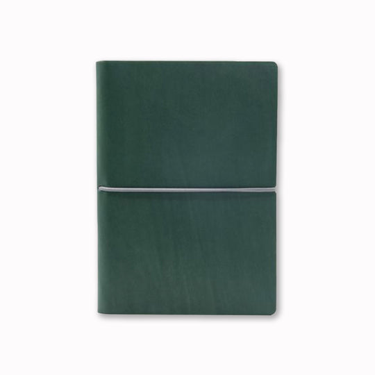 Green Classic Notebook from Ciak | A5 with elastic closure
