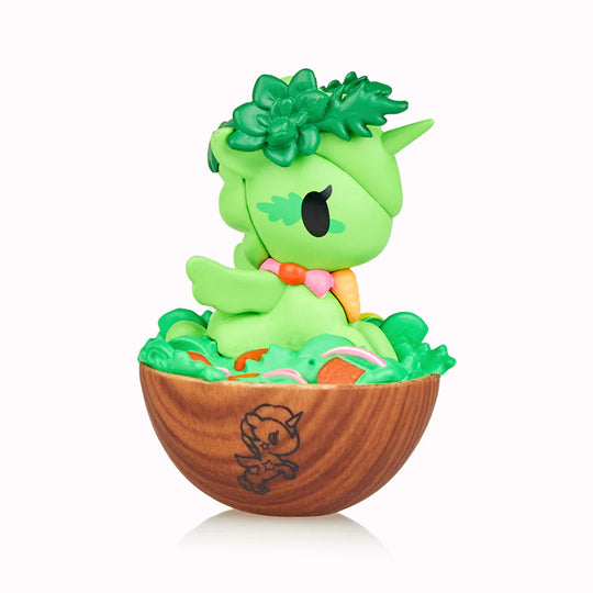 Green Goddess - Delicious Unicorno Blind Box Series 2, featuring Unicornos with your favorite tasty foods like ramen, tacos, spaghetti, and more!