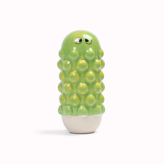 Meet Mimi! Mimi is a barnacle encrusted, bobbly, hand glazed ceramic figurine created as a close relative of the classic Arhoj Ghost. 