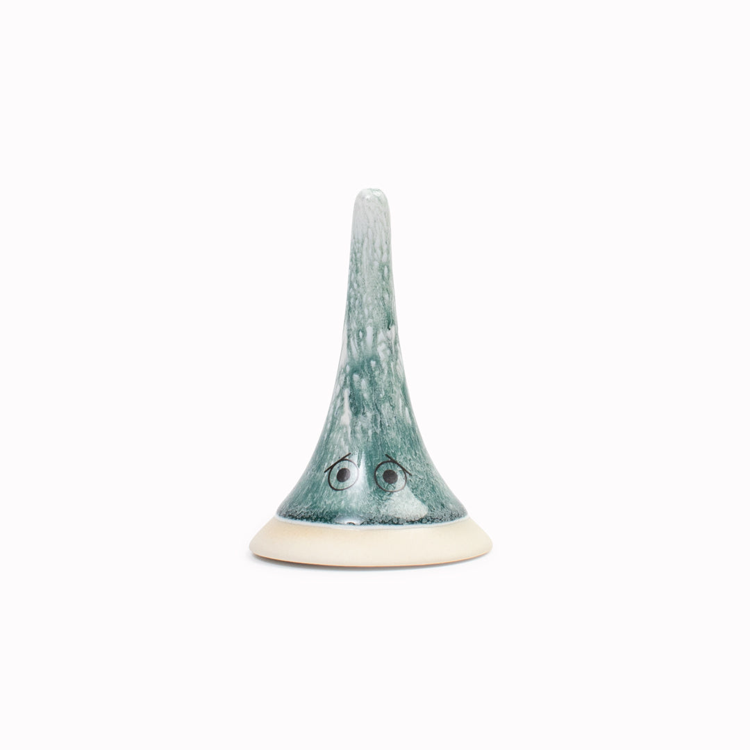 Meet Yoko! Yoko is a wide bottomed, skinny, hand glazed ceramic figurine created as a close relative of the classic Arhoj Ghost. The Familia, including Yoko is a continuation of the playful decorative object series from Studio Arhoj.
