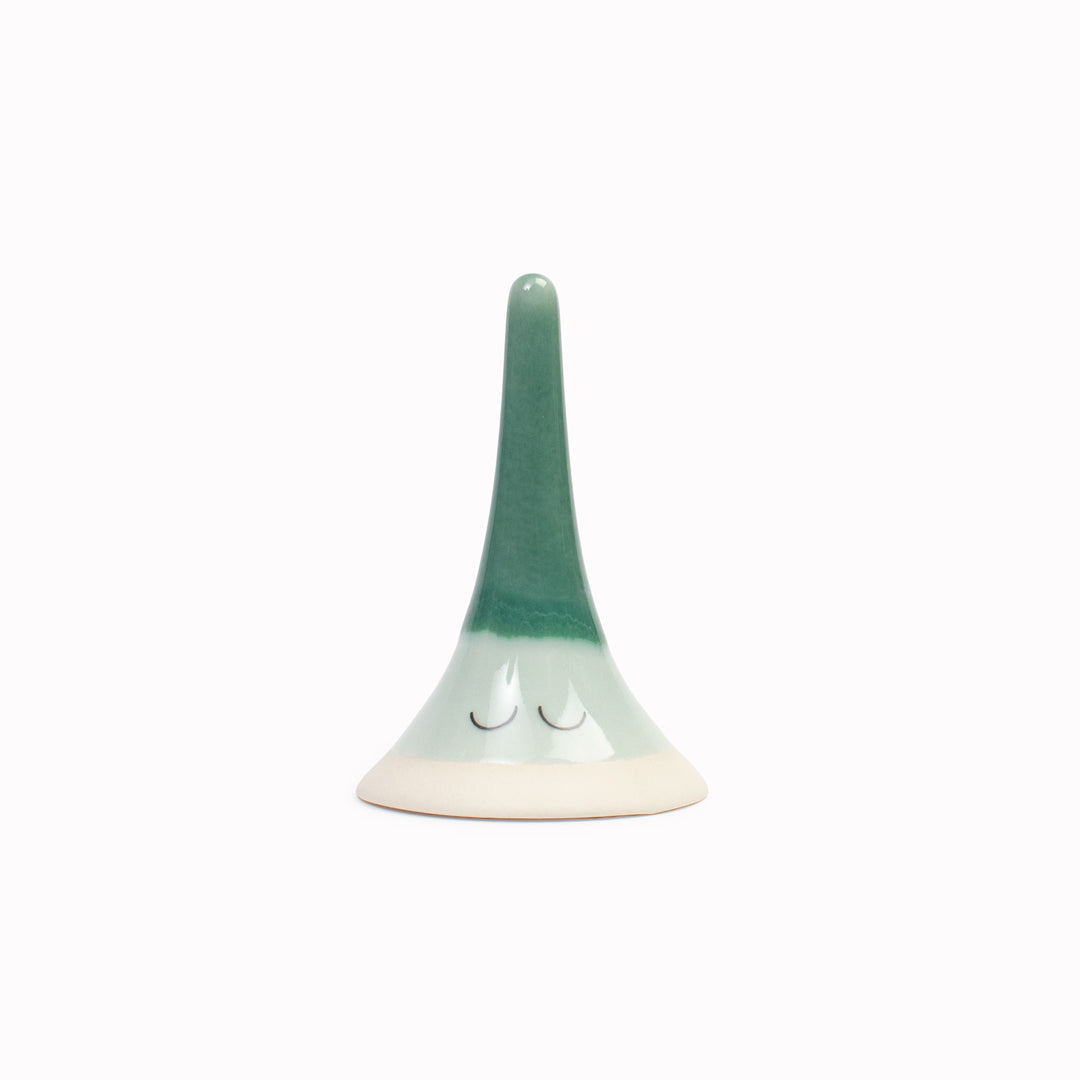 Meet Yoko! Yoko is a wide bottomed, skinny, hand glazed ceramic figurine created as a close relative of the classic Arhoj Ghost. The Familia, including Yoko is a continuation of the playful decorative object series from Studio Arhoj.